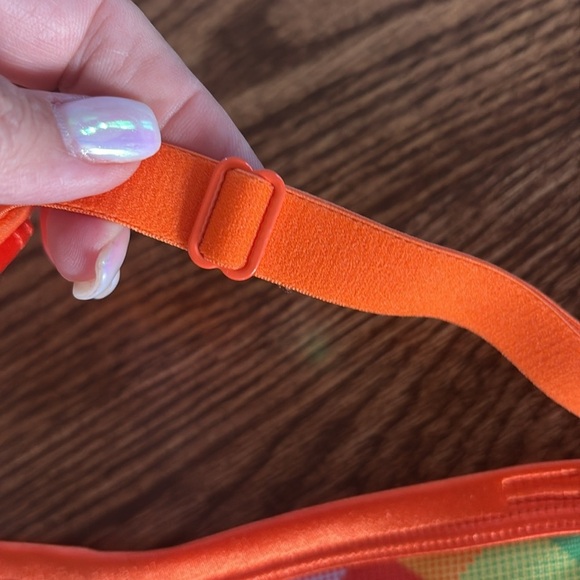 Cacique intimates Plaid underwire plunge Bra light padded cotton spandex 42D - Picture 7 of 10